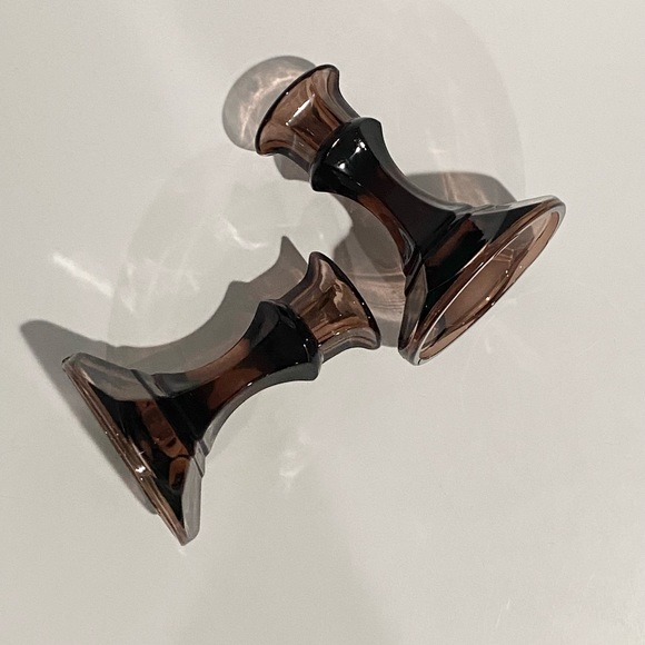 Vintage Amethyst Candle Stick Holders - Picture 2 of 3